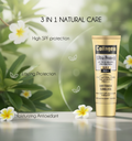 Collagen Ultra Protect Sunblock: High SPF 60+ PA+++, 3-in-1 Natural Care for Lasting, Moisturizing, and Waterproof Protection