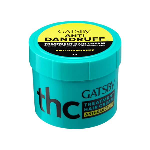 GATSBY Hair Cream 125g – Anti Dandruff & Normal | Long Lasting Moisturizer with Vitamin E & Pro Vitamin B5