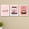 Set of 3 Premium Wall Art Photo Tiles – Modern Home Decor Sets 8x11
