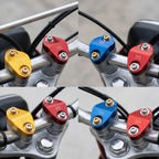 2 Pcs CNC Aluminium Fancy Handle Bar Adjuster Gutka for CD 70 & CG 125 – Stylish & Durable