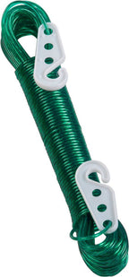 20M PVC Coated Metal Laundry Rope with Tensioner – Strong Outdoor Clothesline Wire (Random Color)