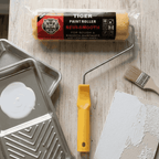 Tiger Professional Paint Roller – 9-Inch Semi-Smooth Roller with Handle – Heavy-Duty Wall Painting Tool for Rough & Smooth Surfaces – DIY & Contractor Grade