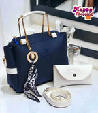 Ladies Handbag With Match Small Pouch Elegant Design Premium Quality