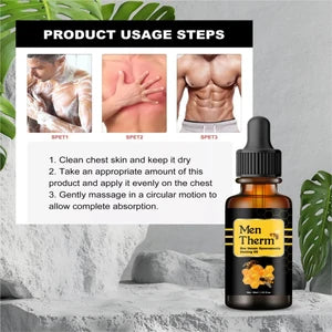 Men Therm Bee Venom Heating Oil – Advanced Gynecomastia Care for Men (30ml)