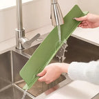 Silicon Sink Splash Guard With Suction Cups / 16 Inch Strong Suction Kitchen Sink Water Splash Guard