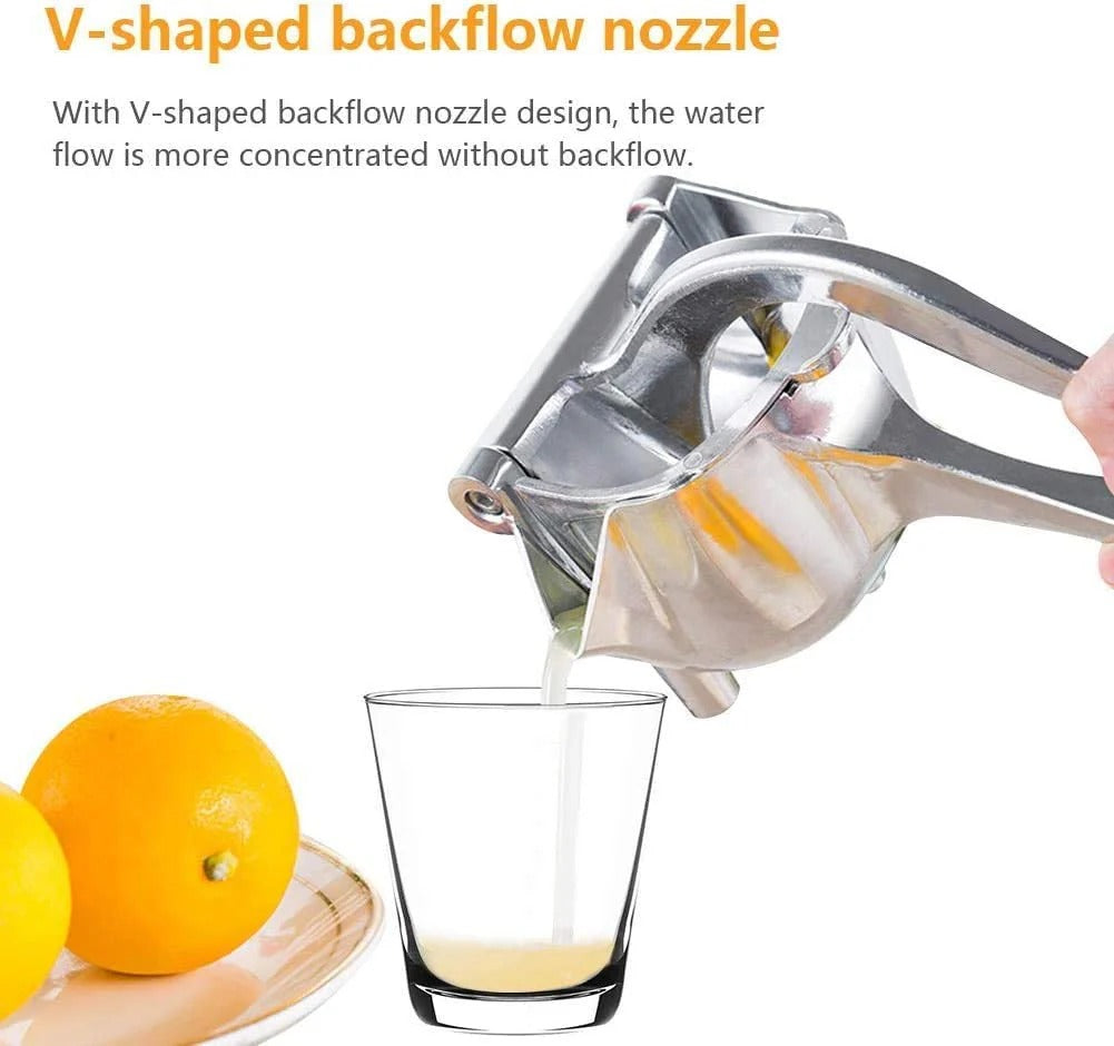 Stainless Steel Lemon & Orange Clip Handheld Fruit Juicer – Durable Manual Portable Citrus Squeezer for Kitchen & Baby Fruit Juice