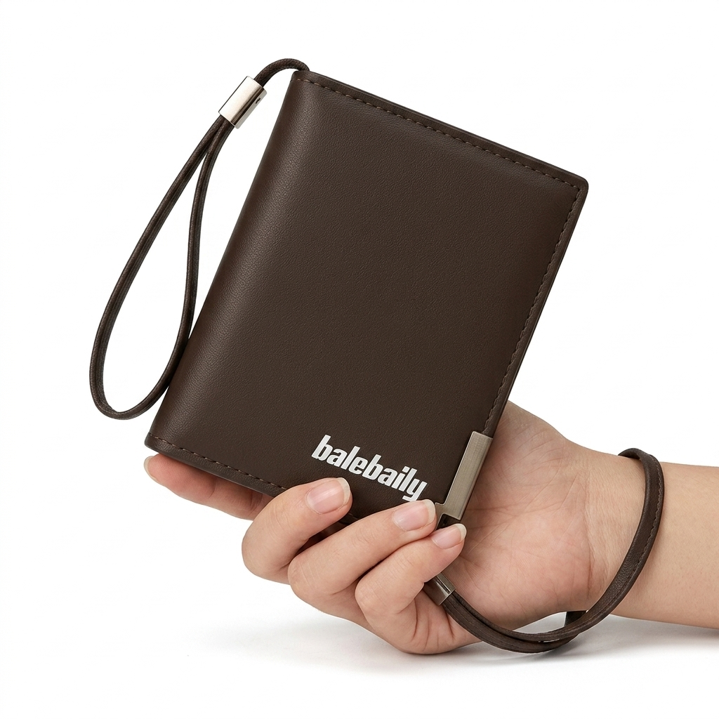 Balebaily Compact Short Wallet – Multi Card Holder with Money Clip & Coin Pocket for Men & Women