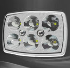 XBT-06 LED Fog Light High Motorcycle Square Headlight with Blue Mini Light for CD70 & 125cc Bikes