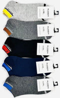 Pack Of 2 Pair Anklet Socks For Men – Soft, Breathable, And Stretchable Low-Cut Socks For Daily Comfort And Style (Random Design)