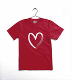Heart Printed Kids T-Shirt – Soft Cotton Casual Tee for Toddlers & Kids