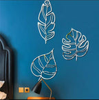 Maple Leaf Acrylic Mirror Wall Decorations | Elegant Modern Wall Art Stickers & Decals For Home & Office