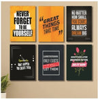Set of 6 Wooden Photo Tile Wall Art Frames (8×11 Inches) – High-Quality MDF Spiritual Wall Décor with Easy Stick Back