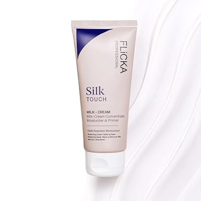 Flicka Professional Silk Touch Milk-Cream Concentrate – 3-in-1 Moisturizer, Primer & Makeup Remover - 60g