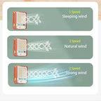 Rechargeable Portable Desktop Air Conditioner USB Mini Air Cooler Fan With Spray Humidifier Purifier | 3 Speed