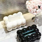 Bubble Shape Tissue Box Holder | Non-Slip Plastic Cover For Stylish Storage | Randam Color