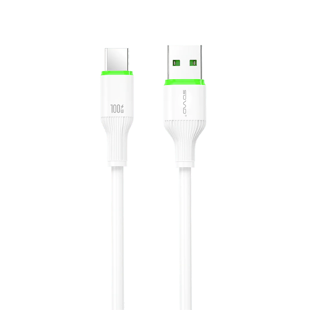 SOVO Type-C Fast Charging Data Cable – Quick Charge USB Cable for Android Devices – High-Speed Charging and Data Transfer – Durable Build – 1 Meter Length – Universal Compatibility with Smartphones