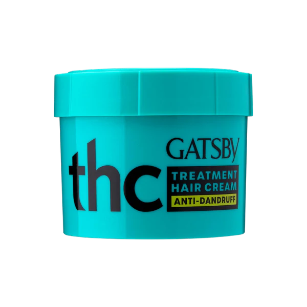 GATSBY Hair Cream 125g – Anti Dandruff & Normal | Long Lasting Moisturizer with Vitamin E & Pro Vitamin B5