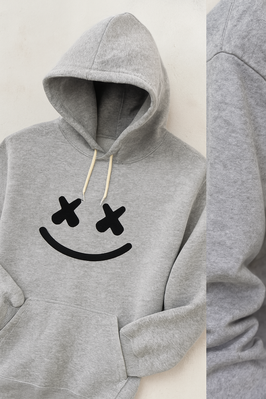 New Summer Collection Full Grey Hoodie  Printed For men And Boys