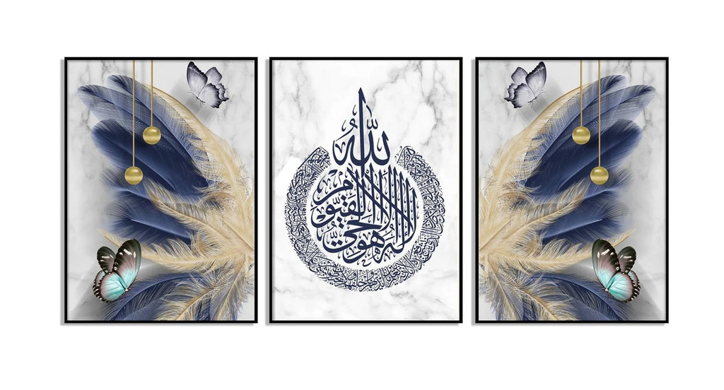 Set of 3 Premium Wall Art Photo Tiles – Modern Home Decor Sets