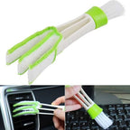 2-in-1 Car Air Conditioning Vent Cleaning Brush - Multi-Functional Microfiber Detailing Tool