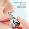 Manual Nose & Ear Hair Trimmer – Stainless Steel Precision Trimming Tool for Safe and Painless Grooming