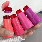 pack of 4 Cheek Lip Tinted Moistured Blush Stick Eyes Cheek Lip Brighten Cream Water Jelly Tint Stick Matte Contour Makeup