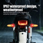 Motorcycle LED Turn Signal Light Supports 12V To 24V Flashing Indicator DRL Brake Tail Lamp