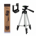 Professional Tripod Camera and mobile Stand with Cover Adjustable Aluminium Lightweight Camera Stand Tripod