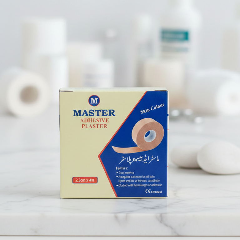 Master Adhesive Plaster – Strong, Breathable, Skin-Friendly Medical Tape for Wound Protection, Bandage Fixing & Everyday First-Aid Use