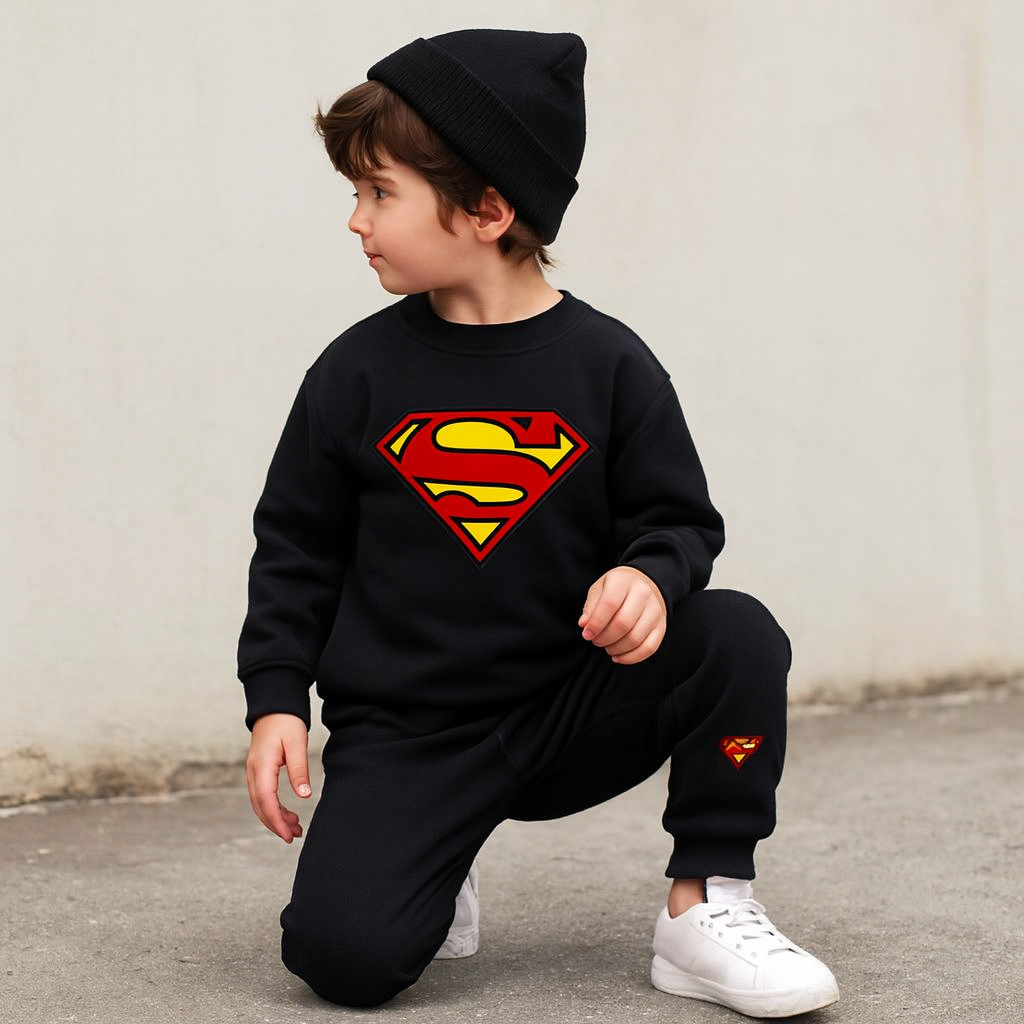 Kids Winter Tracksuit Set | Fleece Jumper & Bottoms for Boys & Girls – Warm Sweatshirt & Trousers, Pack of 1 FOR BABY  AND KIDS