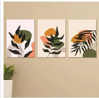 Set of 3 Wooden Photo Tile Frames – Spiritual Wall Art Decor, 8×11 inches