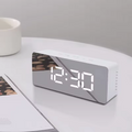 Digital LED Mirror Alarm Clock Modern Display With Time Temperature And Daily Use Convenience (Random Color)