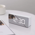 Digital LED Mirror Alarm Clock Modern Display With Time Temperature And Daily Use Convenience (Random Color)