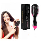 One Step Hair Dryer And Styler Hot Air Brush With Extra Hair Tool Set – Professional Volumizer, Straightener, Curler, And Dryer In One