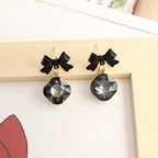 AWJ-166 Bow Shape Korean Earrings – Elegant Fashion Jewellery, Stylish Accessory for Women