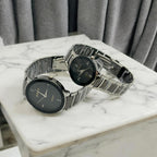 POSITIF Couple Watch – Elegant Matching His & Her Timepieces | Stylish Pair Gift For Lovers, Anniversary & Special Occasions (random colour)