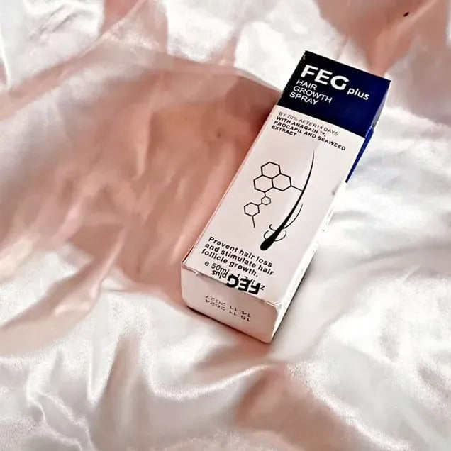 FEG PLUS Hair Growth Serum & Spray – 50ml Advanced Formula for Men & Women, Stronger, Thicker Hair