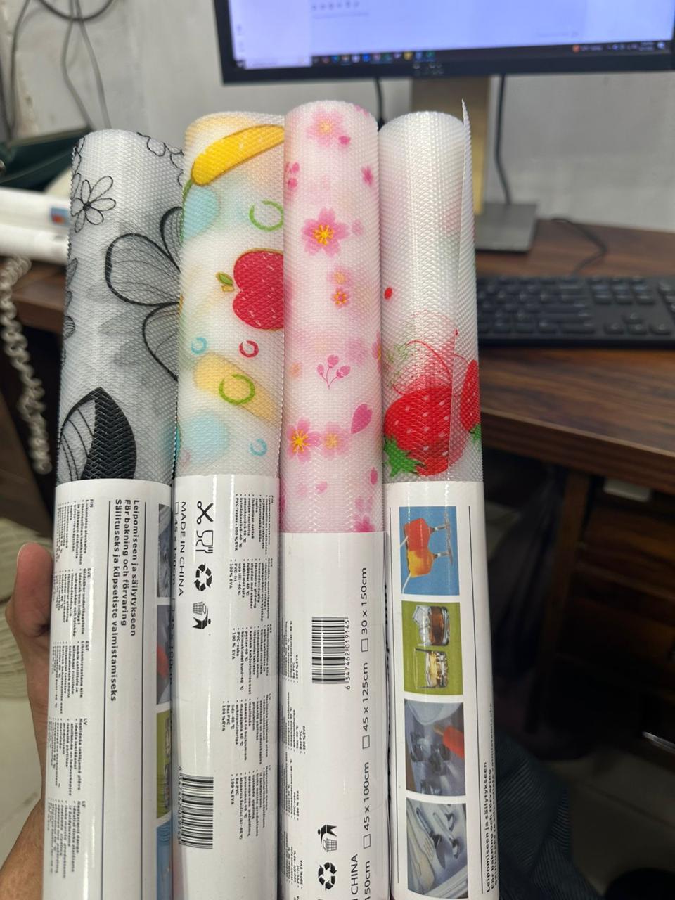 Royal PVC Kitchen & Fridge Mat – (45cm x 150cm) RANDOM DESIGNS