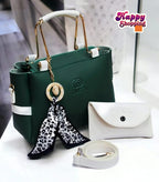 Ladies Handbag With Match Small Pouch Elegant Design Premium Quality