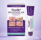 Timilk Regenscar Stem Cell Scar Gel – Triple-Action Formula for Old & New Scars, Surgical Marks, and Skin Renewal (15ml)