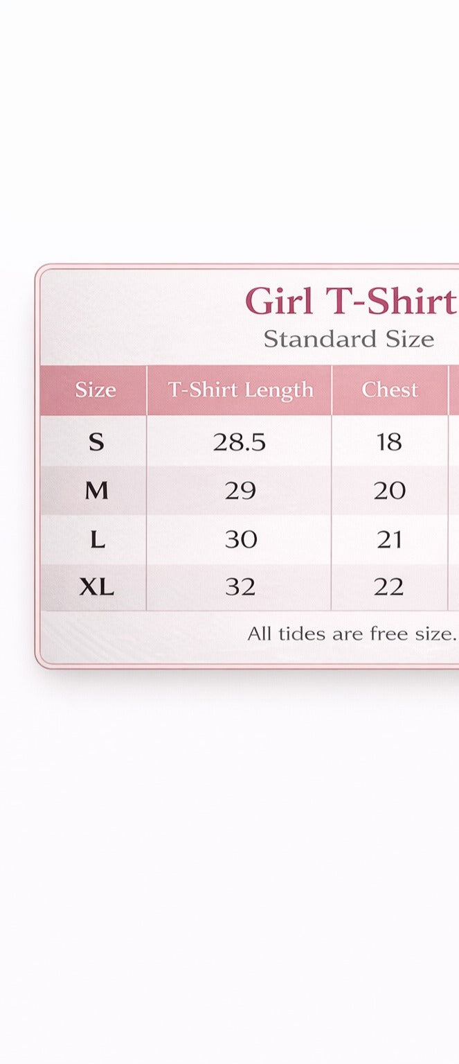 Girls Stylish Half Sleeve T-Shirt – Soft Fabric & Trendy Look