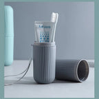 Portable Toothbrush Holder Case Toothpaste Storage Cup Household Travel (random color)
