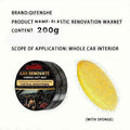Qifenghe Professional 200g Car Interior Plastic Renovation Wax – Premium Varnish Soft Wax with Applicator Sponge for Whole Car Interior Refurbishment & Cortical Brightening