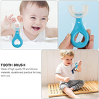 1 PC - 360 Degree U-Shaped Baby Toothbrush Children Child Toothbrush Teethers Baby Brush Silicone Kids Teeth Oral Care Cleaning (With Box)(random color)