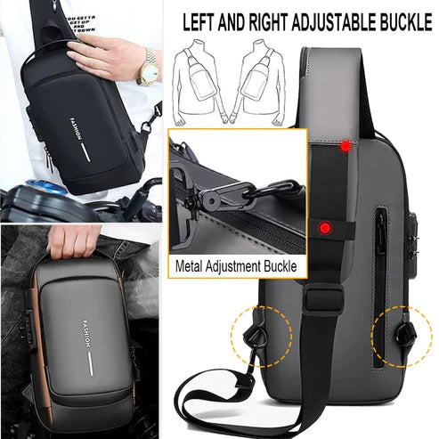 Chest Bag Multifunction Crossbody Sport Running Travel Sling Pack Anti-theft for  Men (Random Color)