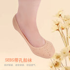 Smiling Foot Anti Crack Full Length Silicone Protector Moisturizing Socks