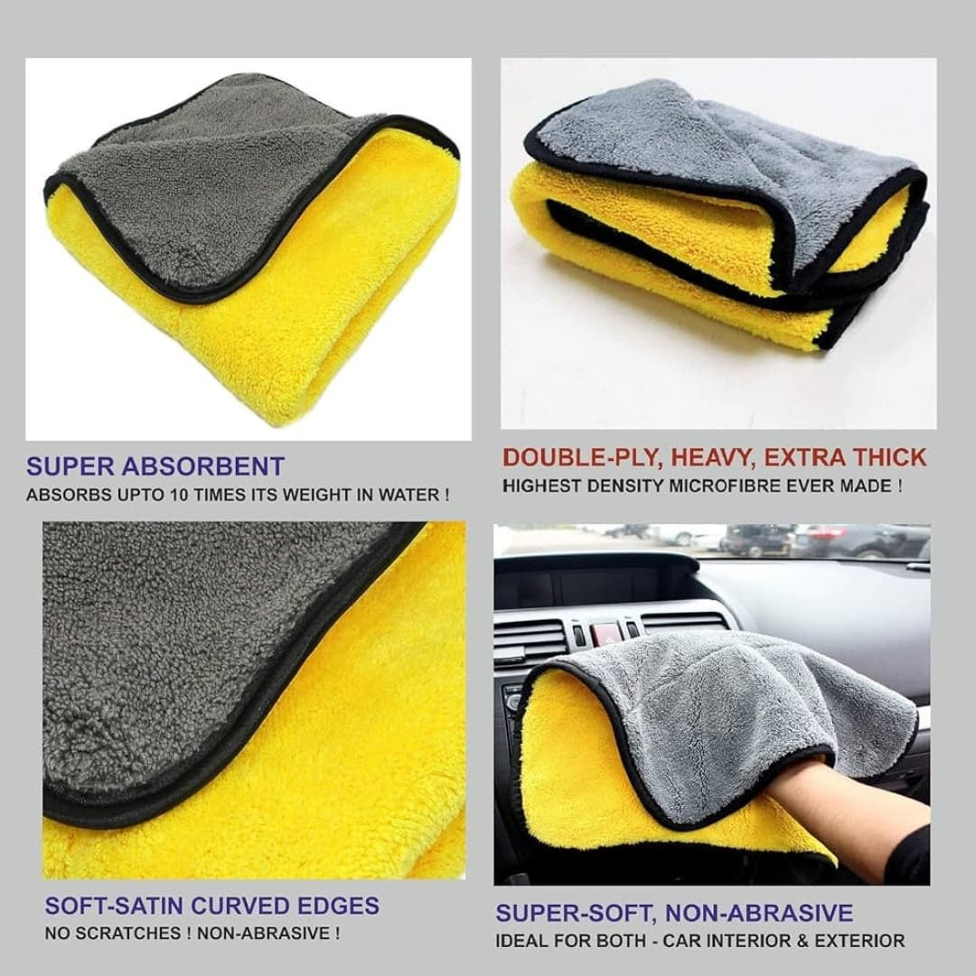 Microfiber Cloth 40×40 cm | Double-Sided |  Soft, Lint-Free & High Absorbency