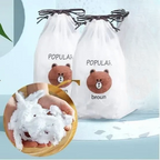 100 PCS Disposable Food Cover Plastic Bags – Transparent Fresh Food Storage & Wrap Bags