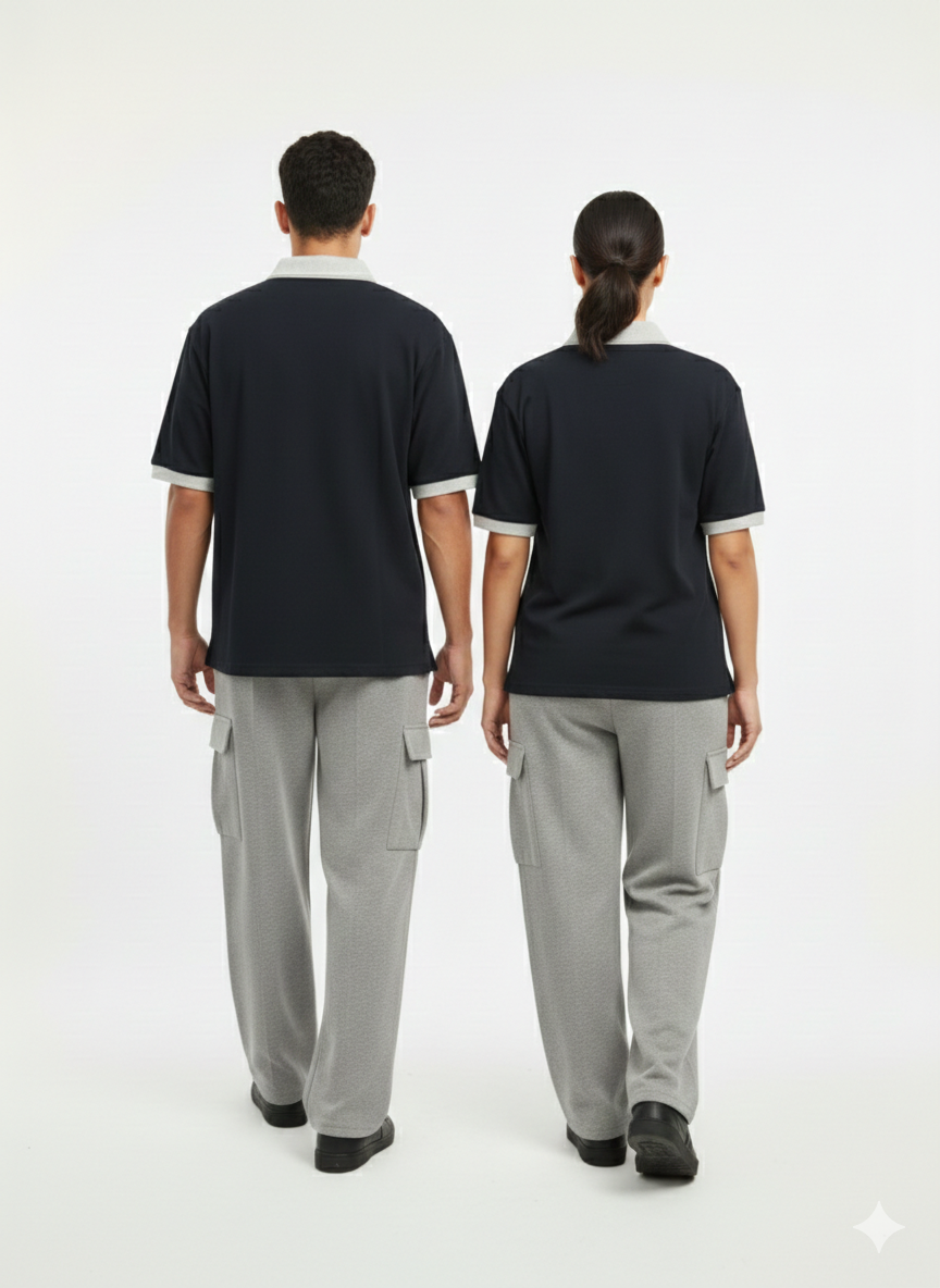 Men’s Stylish Track Suit – Premium Polo T-Shirt & Soft Cargo Trouser Set | Comfortable Casual Sportswear for Gym, Travel & Daily Wear