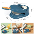 2-in-1 Manual Dumpling Maker & Dough Press Machine | Portable Samosa & Gujiya Mould Tool | Easy Kitchen DIY Pastry Accessory